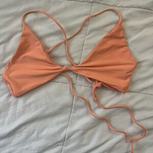 SKATIE Swim Bikini Top, Peach, Size L
